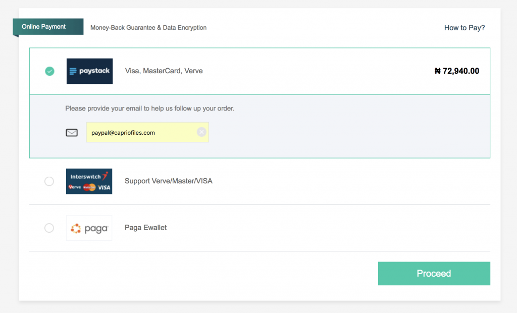 paystack interswitch