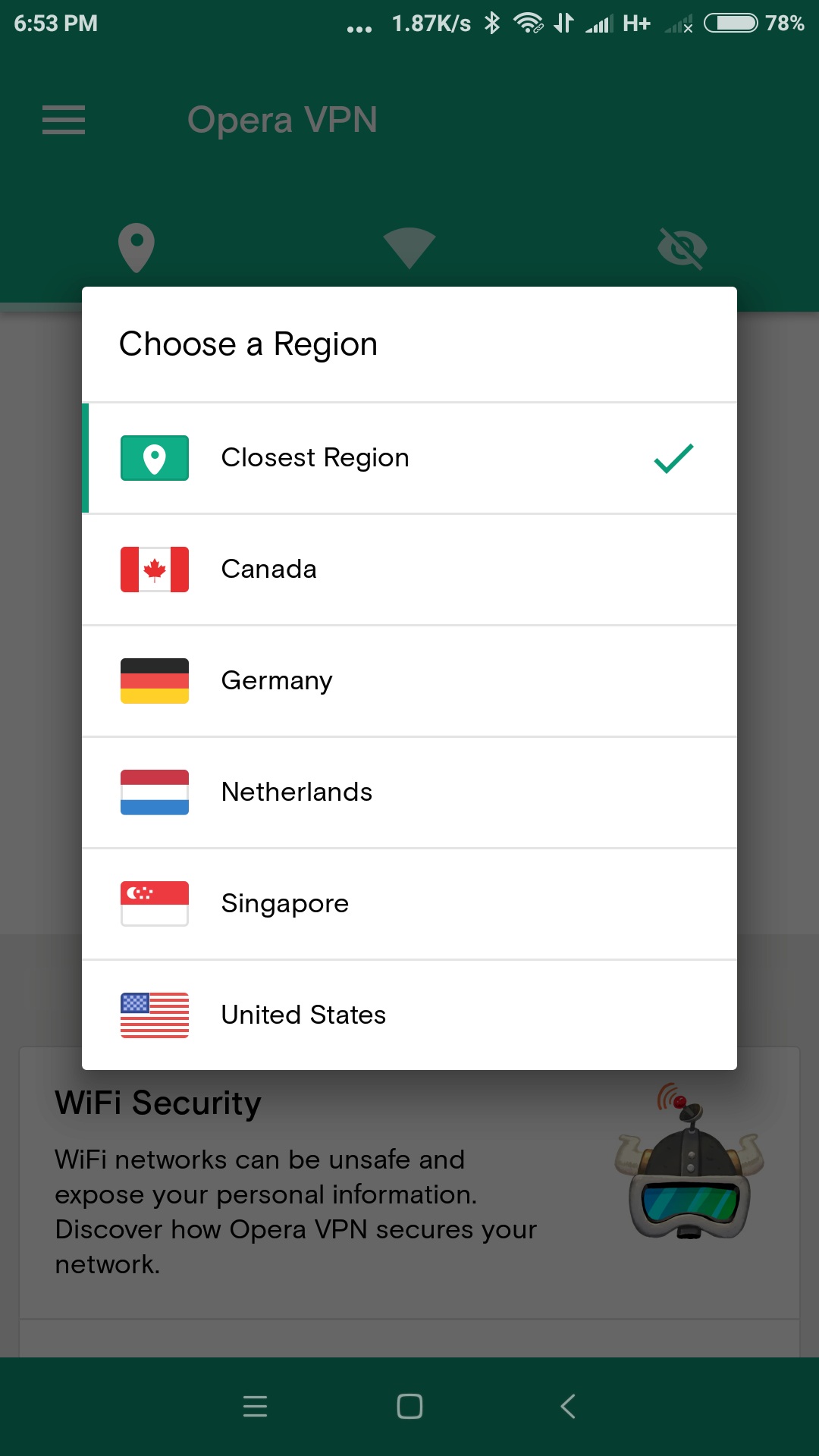 opera vpn