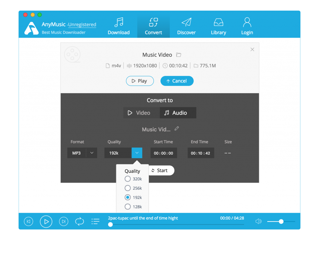 anymusic conversion