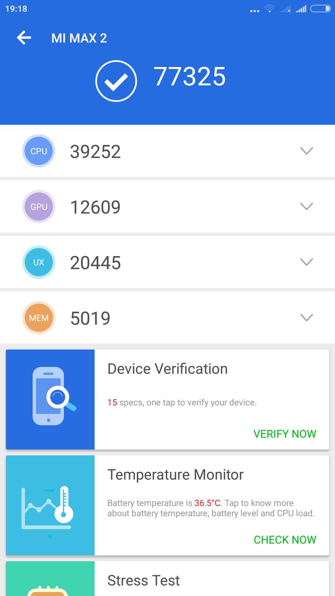 mi max 2 geekbench 4 score