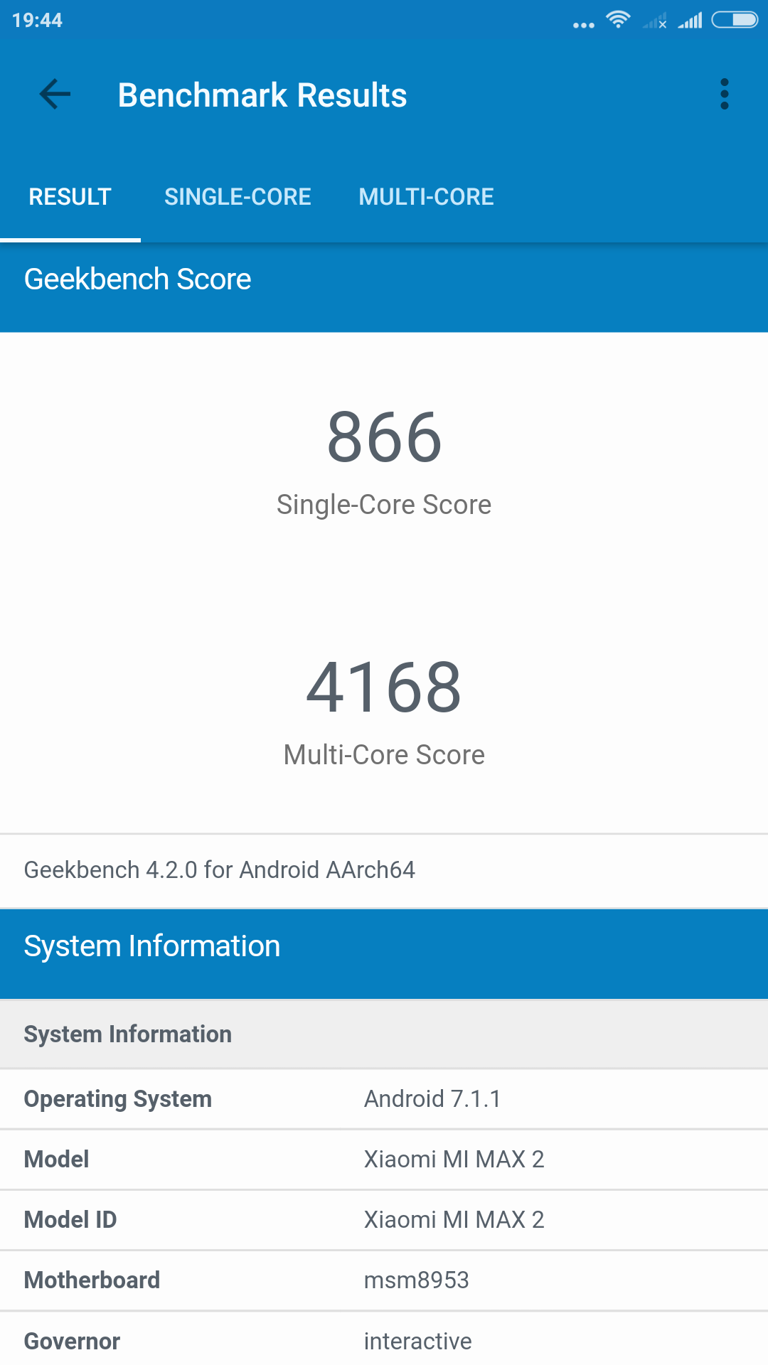 mi max 2 antutu score