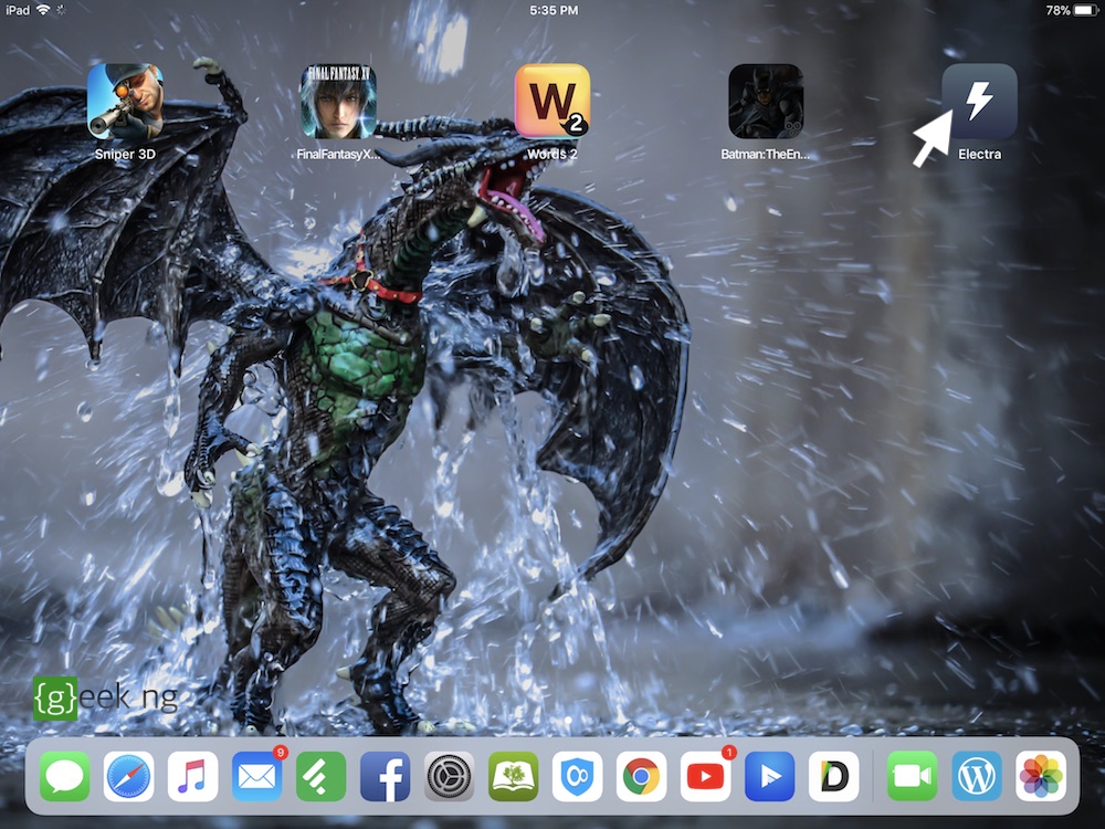 electra installed