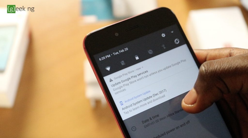 xiaomi mi a1 software update