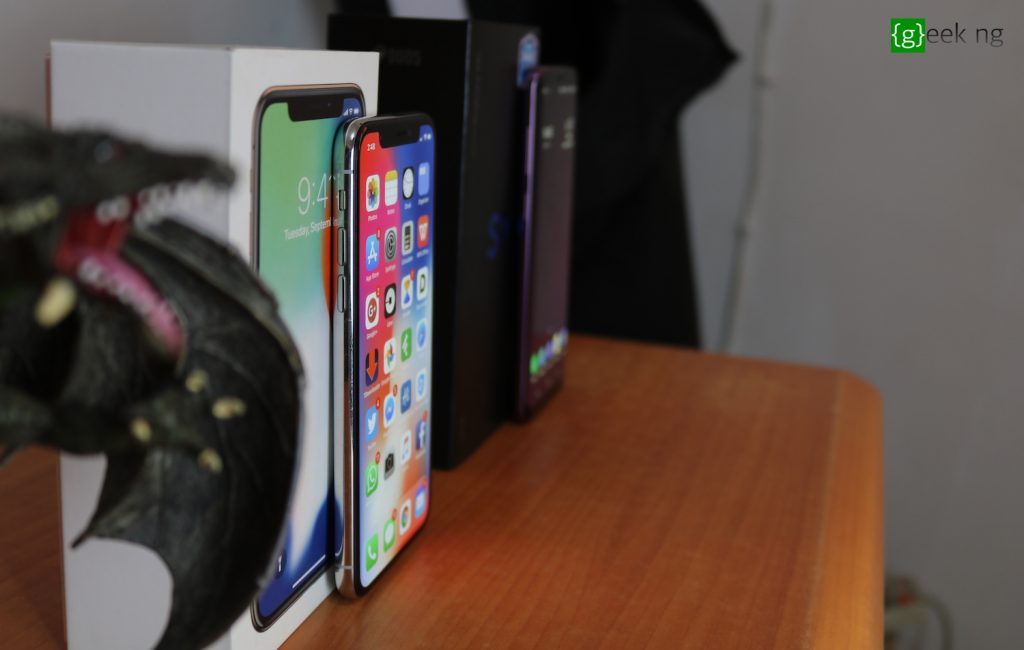 iphone x vs galaxy s9+