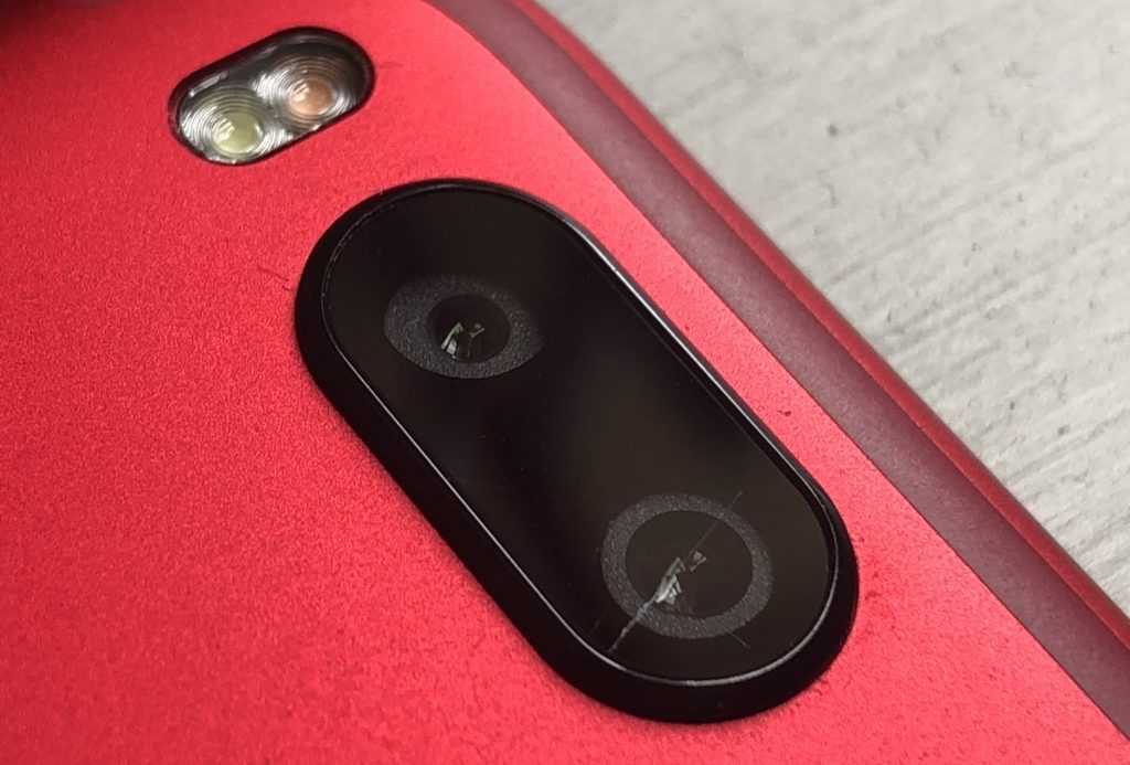 scratch on camera
