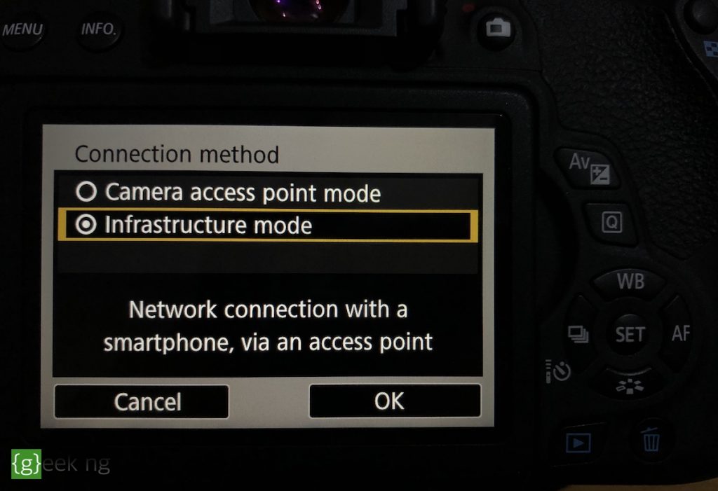 canon infrastructure mode