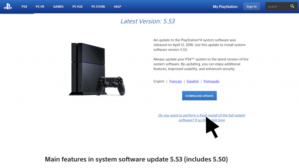 doWNload PS4 firmware