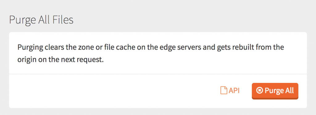 purge maxcdn