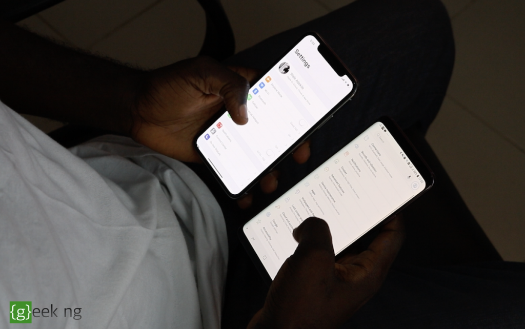 iphone vs samsung software