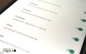 android sync settings