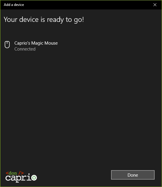 magic mouse 2 paired
