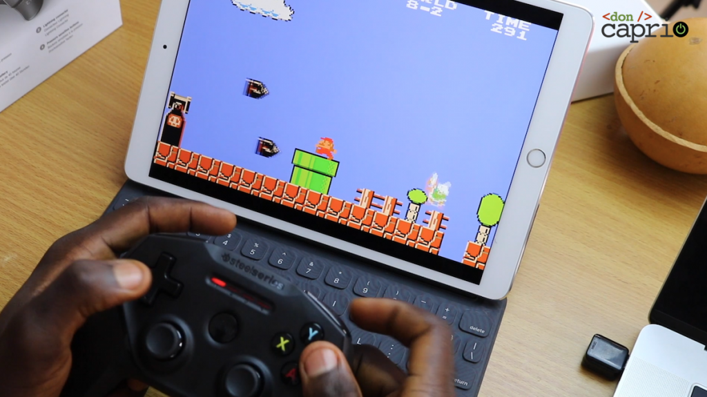 super mario on iPad Pro