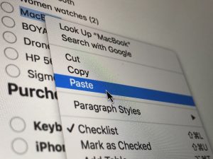 copy and paste