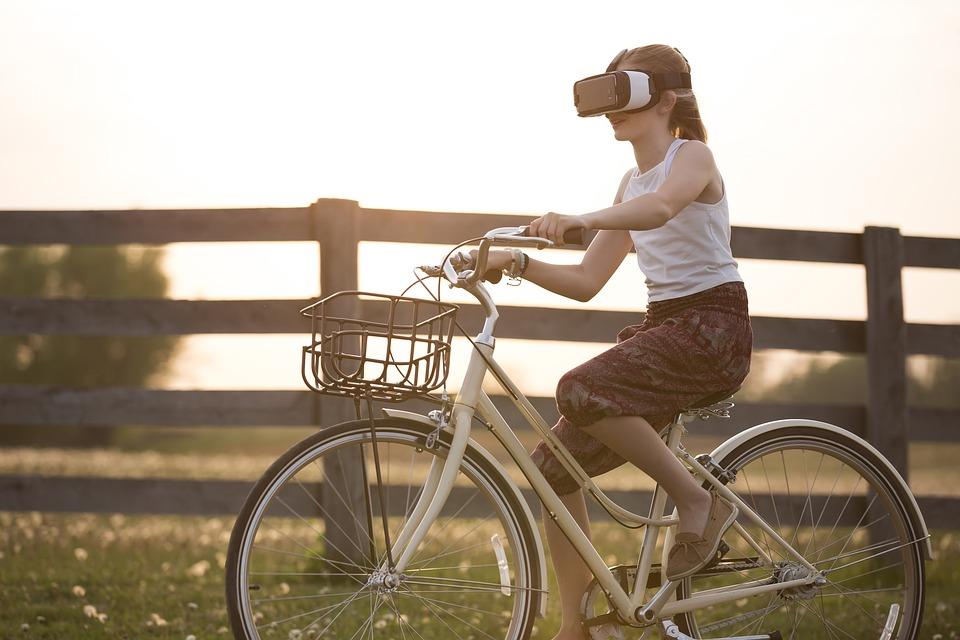 Augmented Reality, Bicycle, Bike, Child, Cyclist, Fence