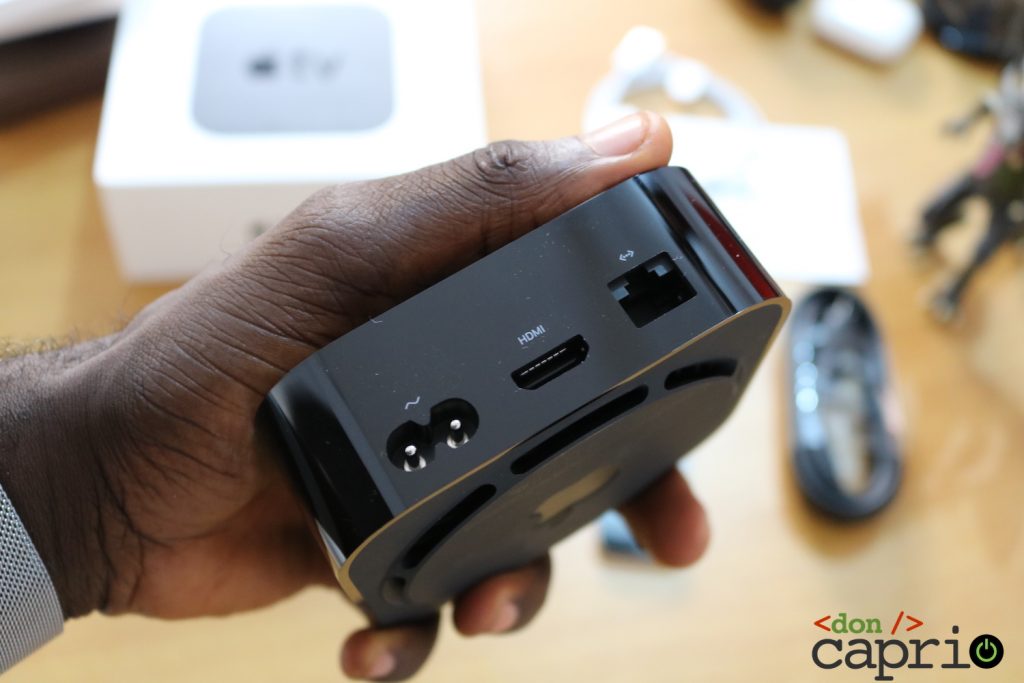 Apple tv back