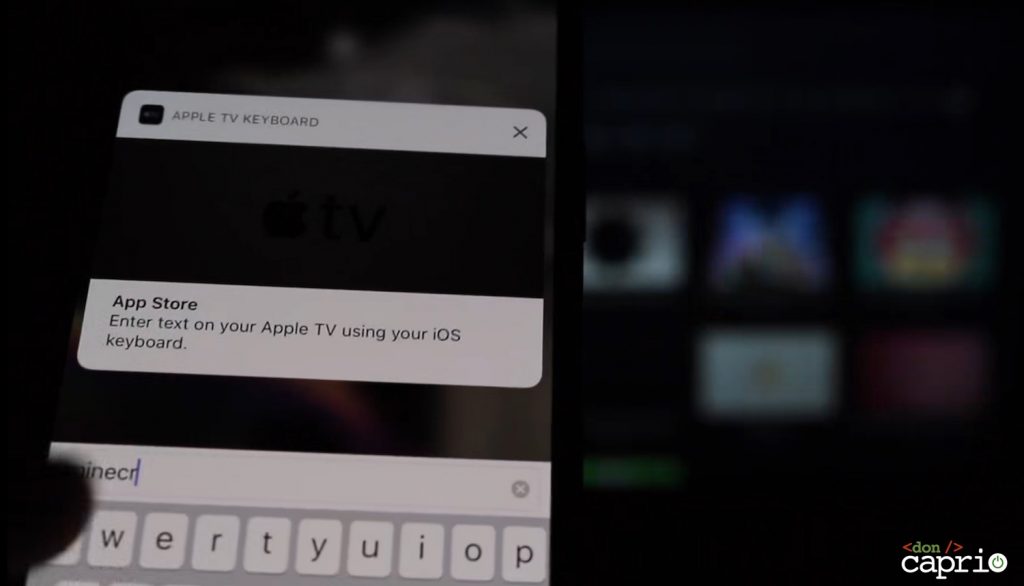 apple tv keyboard