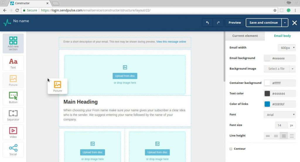 Sendplus Email Template Editor