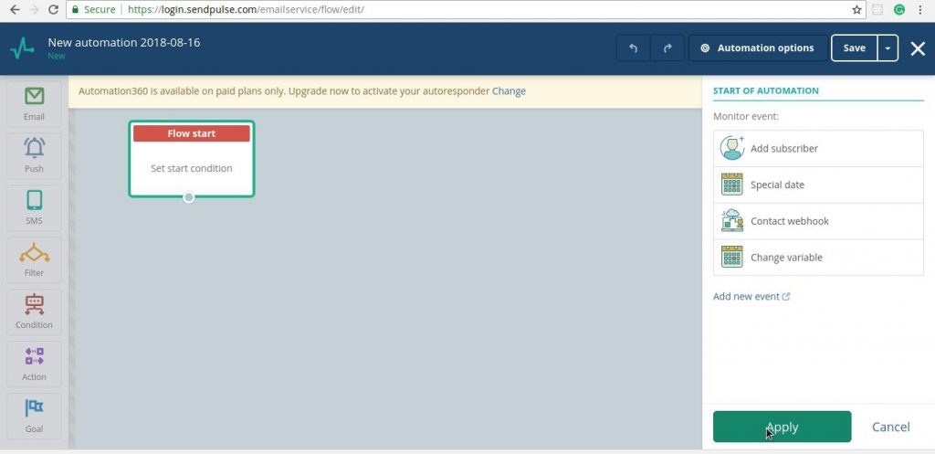 Sendpulse Automation 360