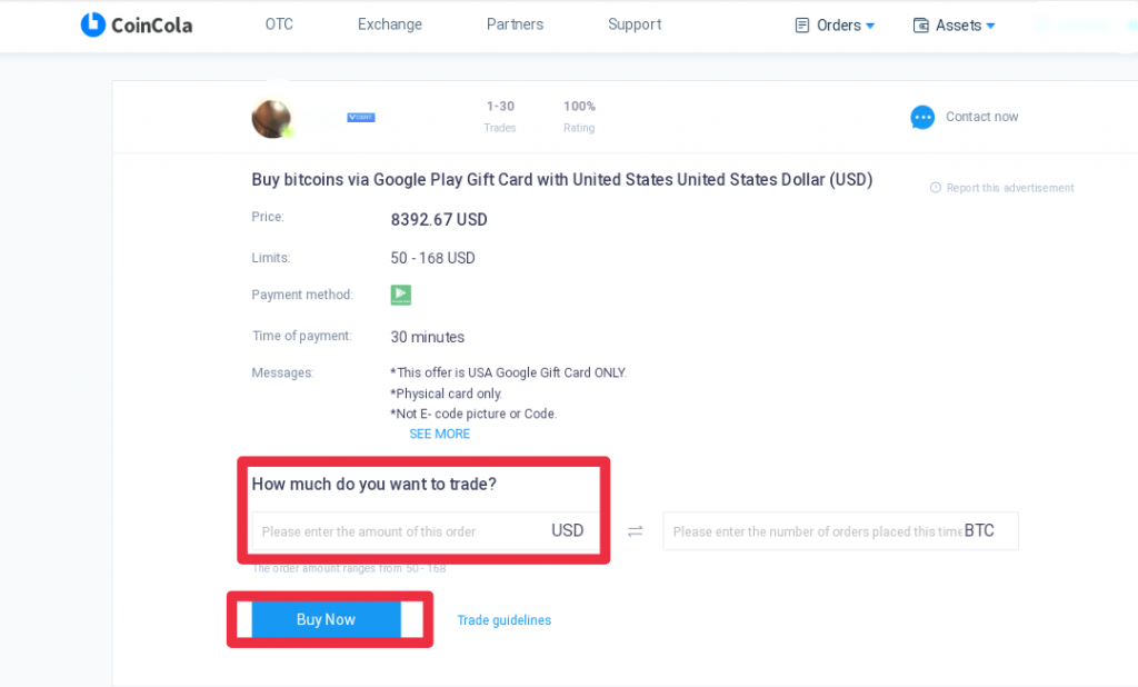 Confirm Bitcoin Purchase