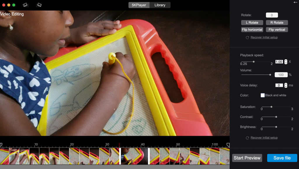 5kplayer video editor