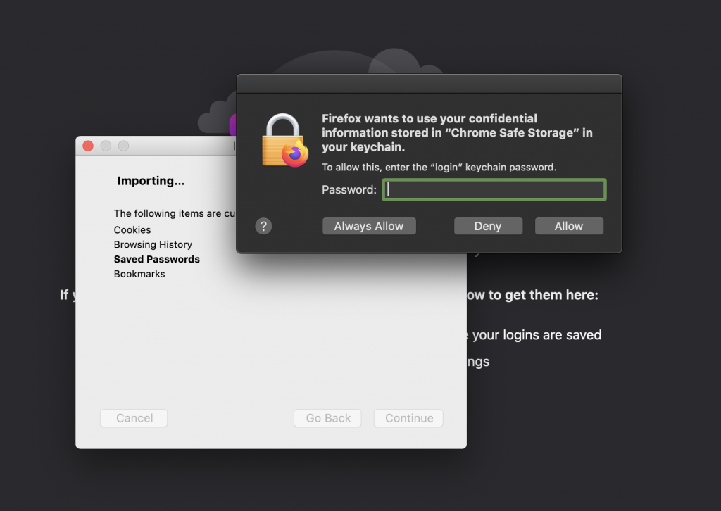 export chrome passwords to safari