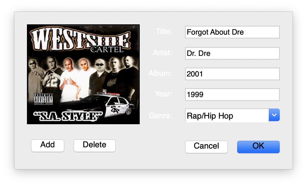 music tag editor