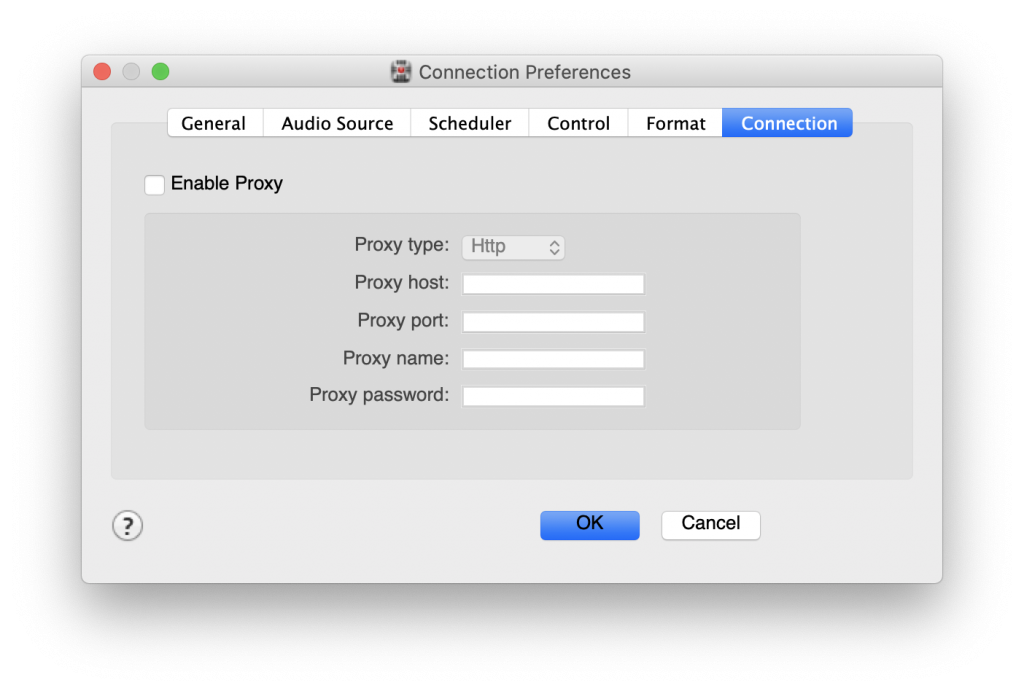 proxy settings