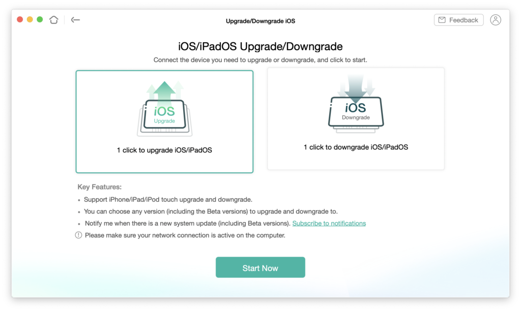 downgrade ios
