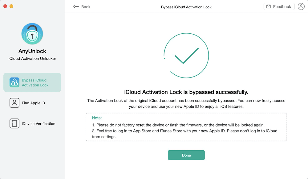activation lock removed