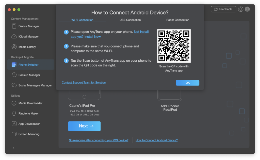 wifi connection