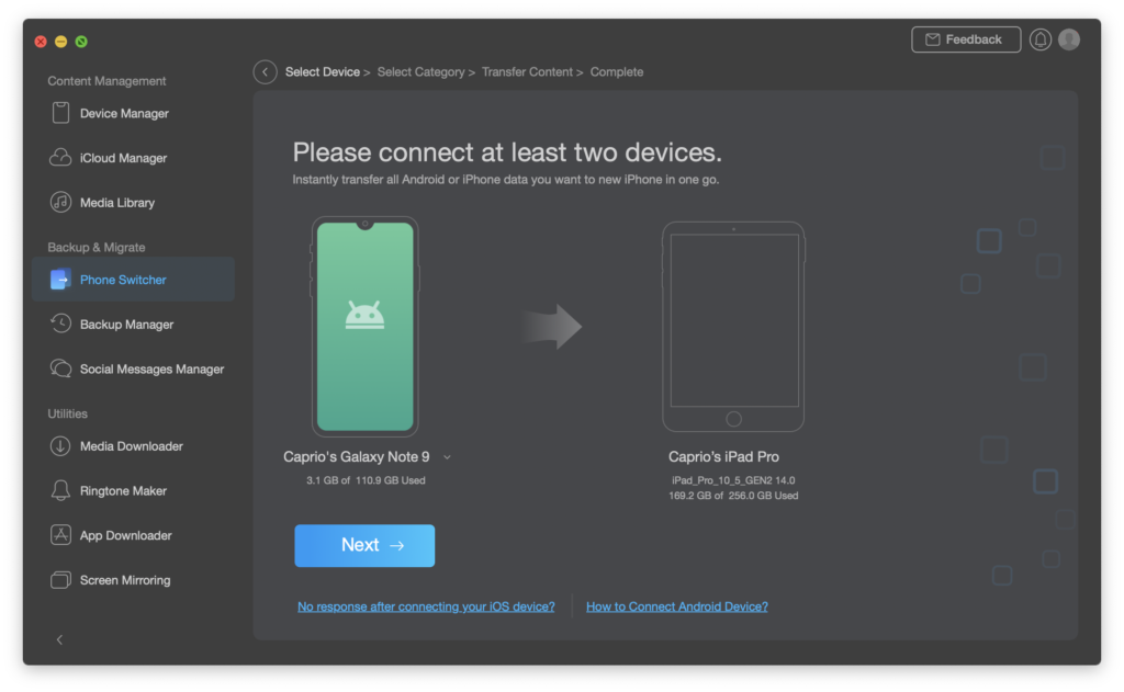 phone switcher