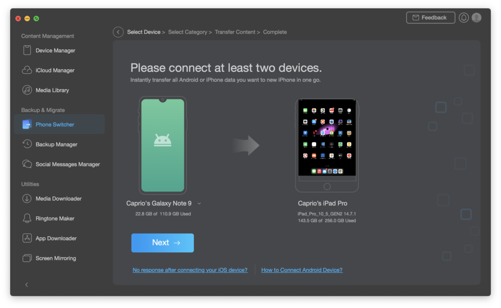 phone switcher