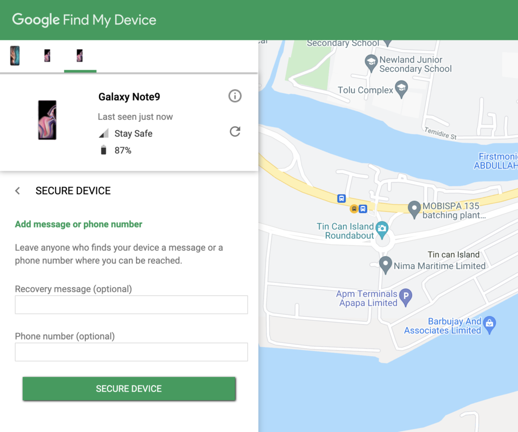 find my device