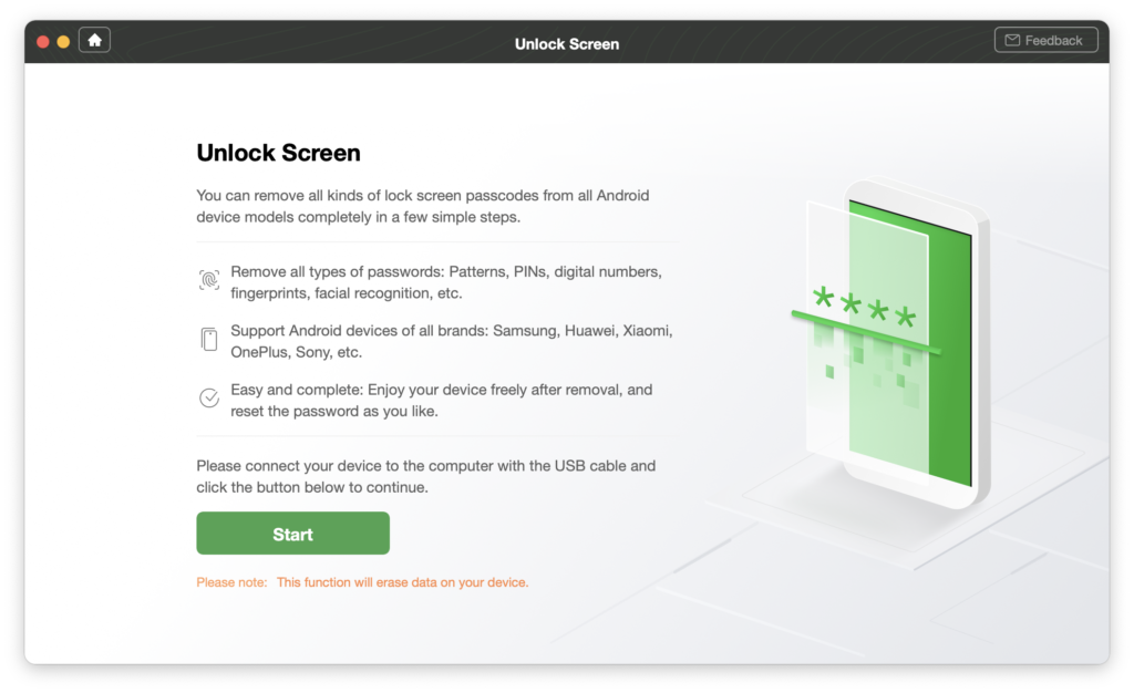 start screen