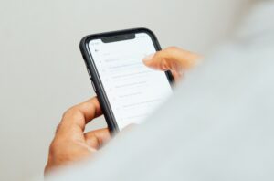 email app on iOS