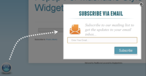 email popup
