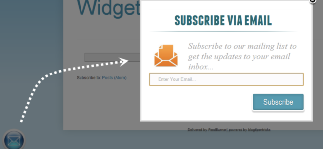 email popup