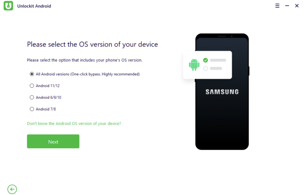 select android version