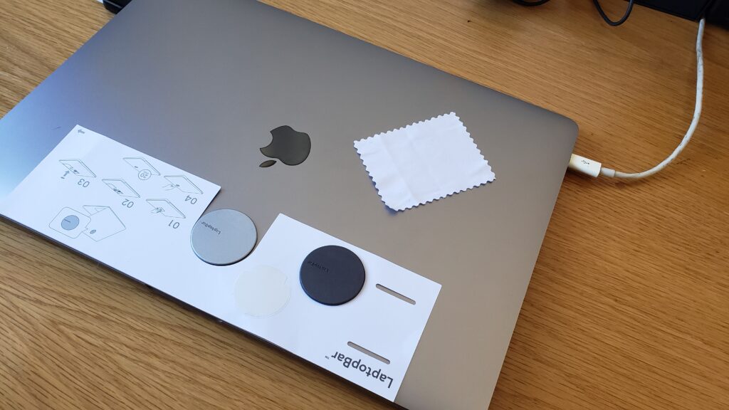 magnetic patch attached